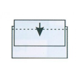 Αυτοκόλλητες θήκες για κάρτες με άνοιγμα από πάνω Υ6x9,5εκ. 10 τεμάχια